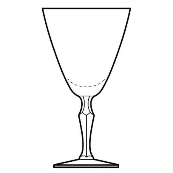 Fostoria PRISCILLA Clear Stem 6092, Set of 4 Wine Goblets, 7” - Picture 3 of 4